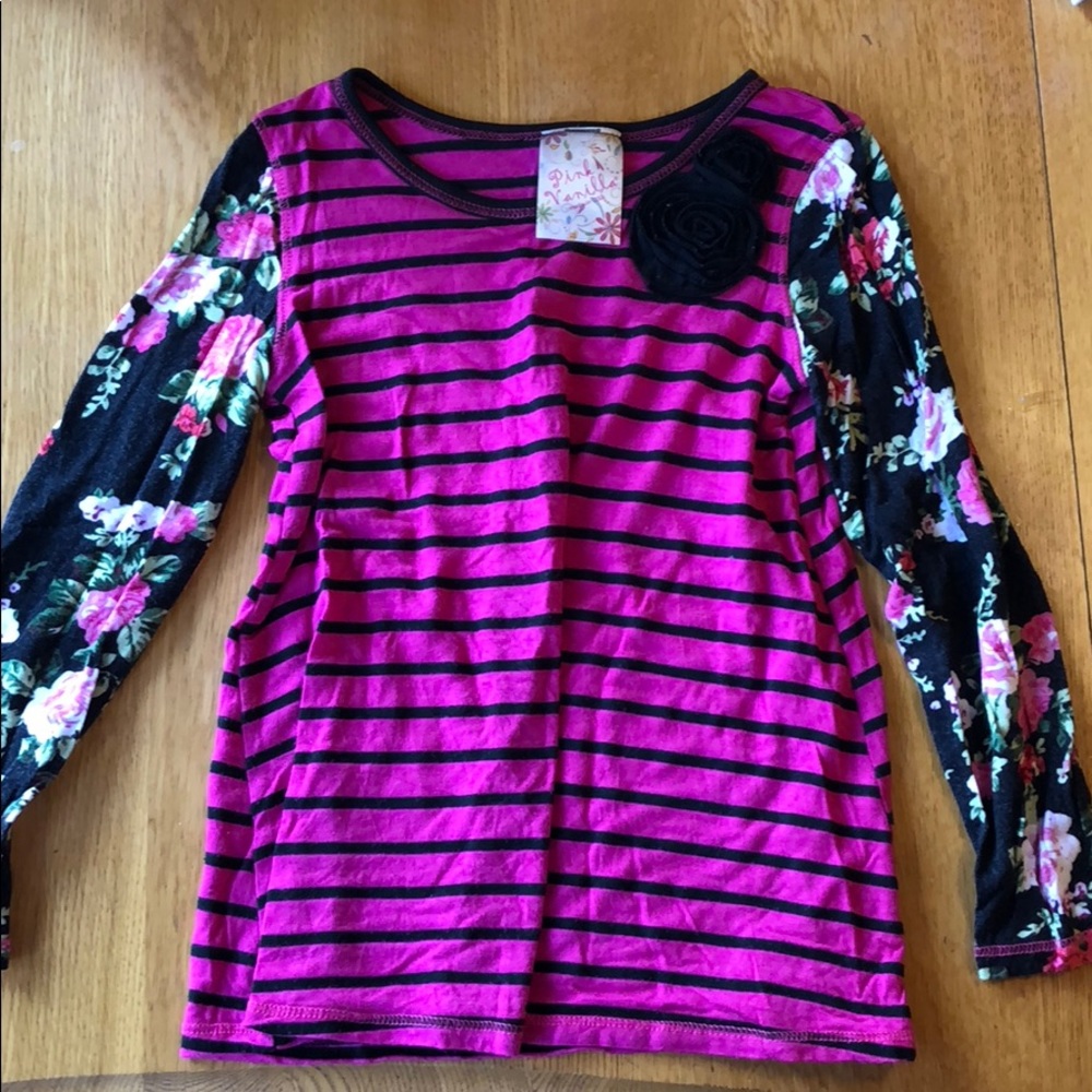 Girls Pink Vanilla Top. 6x